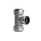 Quickfitting 1in Push-Fit x 1in Push-Fit x 1in Push-Fit Stainless Steel Reducing Tee Fitting SS835R - alternate 2